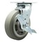 Service Caster 6 Inch SS Thermoplastic Rubber Swivel Caster with Ball Bearing and Brake SCC SCC-SS30S620-TPRBF-TLB - alternate 1