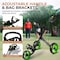 Jovial Foldable 3 Wheel Junior Golf Push Pull Cart with Aluminum Frame 33 lbs Capacity Adjustable Padded JOVGFP9 - alternate 5