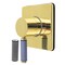 Kingston Brass Single-Handle Three-Way Diverter Valve with Square Trim Kit, Polished Brass KS3042KPS - alternate 1