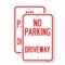Signmission No Parking Driveway, 18'' X 24'' 2 Signs, Heavy Gauge Aluminum, 2PK A-1824-2PACK-23749 - alternate 1