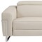 Homeroots 83" Beige Top Grain Leather Reclining Solid Wood USB Sofa 720400 - alternate 9