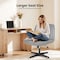 Yssoa Simple Deluxe Wide Criss Cross Legged Chair, Swivel Office Desk Chair, Height Adjustable PU Leather 3A88FNCHAIROFFICELEAGRY01 - alternate 8