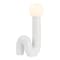 Jonathan Y Katya 18" Scandinavian Minimalist Ceramic Spiral Tube LED Table Lamp, White JYL5500A - alternate 1