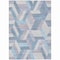 Homeroots 9' X 12' Denim Blue Geometric Washable Indoor Outdoor Area Rug 608062 - alternate 8