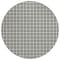 Homeroots 8' Black And Ivory Round Geometric Washable Indoor Outdoor Area Rug 614721 - alternate 7