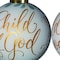 Homeroots White and Gold Child of God Hand Painted Mouth Blown Glass Ornament 477554 - alternate 4