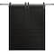 Sartodoors Modern Double Barn Door 72 x 96 inches, Ego 5012 Painted Black Oak, 13FT Rail Track Set, Solid Pa EGO5012DB-CHK-7296 - alternate 1
