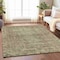 Homeroots 10' X 14' Olive Green Oriental Washable Indoor Outdoor Area Rug 607571 - alternate 9