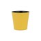 Homeroots 7in Yellow Recycled Plastic Indoor Outdoor Round Pot Planter 488220 - alternate 4