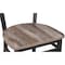 Bfm Seating Lima Ladder Back Barstool - Farm House Relic Seat - Steel Frame - Clear Coat Finish 2160BFHR-CL - alternate 2