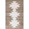 Jonathan Y Peyton Minimalist Geometric Totem Non-Slip Machine-Washable Beige/Cream 4 ft. x 6 ft. Area Rug WSH510L-4 - alternate 1