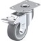 Blickle Swivel Plate Caster, TPR, 3-1/8", Brake LKPA-TPA 80G-12-FI - alternate 1