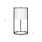 Homeroots 22" Black Metal Table Lamp With White Drum Shade 524443 - alternate 9