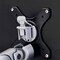 Atdec dynamic display mount for dual monitors, Suits flat displays up to 20 lbs, curved displays up to AWMS-2-D40-F-S - alternate 8