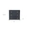 Homeroots 34" Navy Blue Three Drawer Standard Chest 389815 - alternate 6
