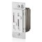 Leviton SureSlide Ceiling Fan Control and Dimmer Switch for LED, Halogen and Incandescent Bulbs - White 66DF-10W - alternate 6