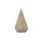 Homeroots 4" Natural Solid Wood Pyramid Decorative Sculpture 635609 - alternate 2