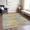 Homeroots 3' X 5' Gold Gray And Charcoal Abstract Washable Indoor Outdoor Area Rug 587164 - alternate 7
