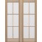 Doornmore G106, 74.5" x 98" ( 2x36" Door) Left Hand, Mahogany SDL 6 Lite Exterior Door G106-SW-3696_2_LI - alternate 10