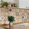 Homeroots 12" X 12" Shades of Taupe Mosaic Peel and Stick Removable Tiles 556402 - alternate 8