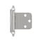 Amerock 3/8in 10 mm Inset Non Self-Closing, Face Mount Polished Chrome Hinge - 1 Pair BPR341726 - alternate 1