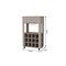 Homeroots Light Gray Rolling Bar Cart With Wine Storage 479945 - alternate 5