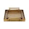 Homeroots Set of Two Gold Cast Iron Handmade Vanity Trays With Handles 625656 - alternate 15