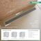 Hansgrohe Match Boardwalk Trim Boardwalk 23 5/8" w/ Height Adjustable Frame in Brushed Stainless Steel 56115801 - alternate 7