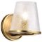Nuvo Valentine, 1 Light Vanity, Vintage Brass Finish, Hammered Glass 60/8261 - alternate 8
