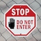 Signmission Stop Do Not Enter, 6 inch X 6 inch, Plastic Sign, 2PK OC-P-2PACK-6-46 - alternate 7