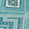 Homeroots 8' Teal Blue And Ivory Round Tribal Washable Indoor Outdoor Area Rug 598156 - alternate 5