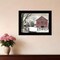 Homeroots Christmas Barn 2 Black Framed Print Wall Art 406259 - alternate 3