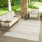 Homeroots 8' X 10' Cream and Beige Striped Distressed Indoor Outdoor Area Rug 558805 - alternate 7