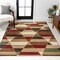 Jonathan Y Kehoe Retro Diamonds Geometric Red/Brown/Cream 5 ft. x 8 ft. Area Rug UNQ101B-5 - alternate 1