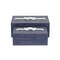 Homeroots Set of Two Blue Solid Wood Box With Lid, 2PK 489361 - alternate 4