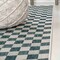 Jonathan Y Aimee Traditional Cottage Checkerboard Turquoise/Cream 3 ft. x 5 ft. Indoor/Outdoor Area Rug TSN204E-3 - alternate 6