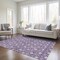 Homeroots 5' X 8' Purple And Ivory Geometric Washable Indoor Outdoor Area Rug 596058 - alternate 8