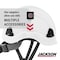 Jackson Safety Climbing Inspired Hard Hat, HDPE, 6 Point Rapid Dial, White 20900 - alternate 4
