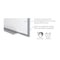 Ghent Magnetic Hygienic Porcelain Whiteboard with Aluminum Frame, 4'H x 4'W M4-44-4 - alternate 4