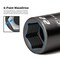 Capri Tools 3/8 in. Drive Stubby Impact Socket Set, Metric, 8 to 24 mm, 17-Piece with Blue Aluminum Socket Rail CP53425RBL - alternate 6