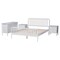 Baxton Studio Lucera Mid-Century White Queen Size 4-Piece Bobbin Bedroom Set 257-14016-14127-14121-14121-ZORO - alternate 8