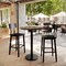 Flash Furniture Commercial 31.25" Natural HPL Tabletop with Black Bar Height RD Base ST-RD31-NAT-TR18B-GG - alternate 10