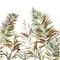York Wallcoverings Swaying Palms Rouge and Mink Mural GN2545M - alternate 1
