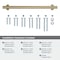 Amerock Davenport 12 inch 305mm Center-to-Center Golden Champagne Appliance Pull BP36697BBZ - alternate 2
