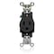 Leviton Single Receptacle, 15A, Black, 125V W5261-E - alternate 1