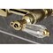 Kingston Brass Two-Handle Wall Mount Bridge Kitchen Faucet, Polished Brass KS1262WLL - alternate 4