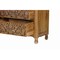 Homeroots 57" Brown Carved Floral Solid Wood Seven Drawer Dresser 720637 - alternate 6