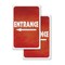 Signmission Entrance, Vinyl Decals Only 24 Inch x 36 Inch, Vinyl Decal, 2PK DSB-2436-2PACK-30372 - alternate 1