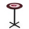 Holland Bar Stool Co 36" Blk Wrinkle Indian Motorcycle Pub Table, 36" dia. Top L211B3636Indn-HD - alternate 1