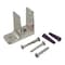 Brixwell 1-1/4in One Ear Wall Bracket chrome Plated With Fastener 1-1/4 X 2-1/2 X 2-3/4in 91-16a - alternate 1